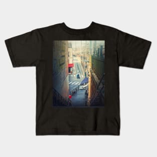 a bike in the crossroad Kids T-Shirt